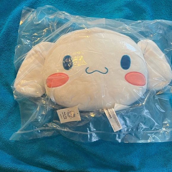 Hello Kitty Other - Cinnamoroll Hello Kitty White Plush Pillow with Pink and Blue Accents NWT